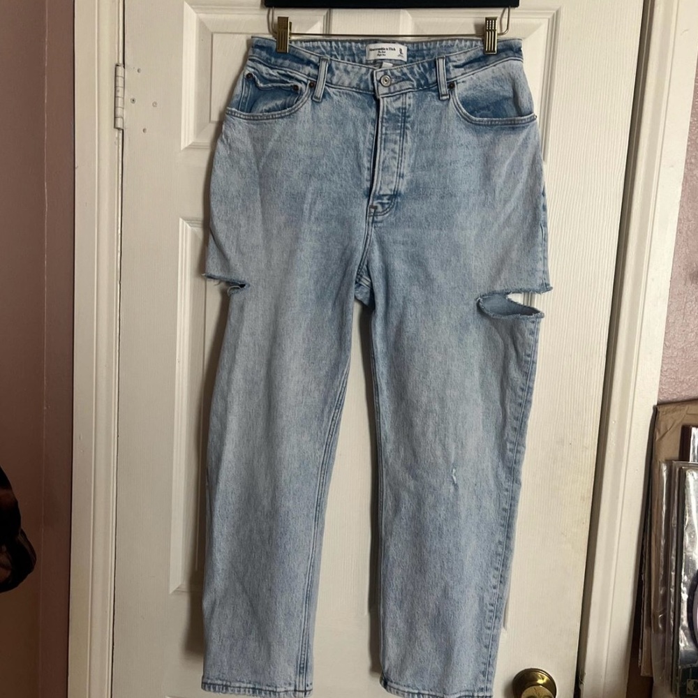 Abercrombie & Fitch Light Blue High Rise Jeans